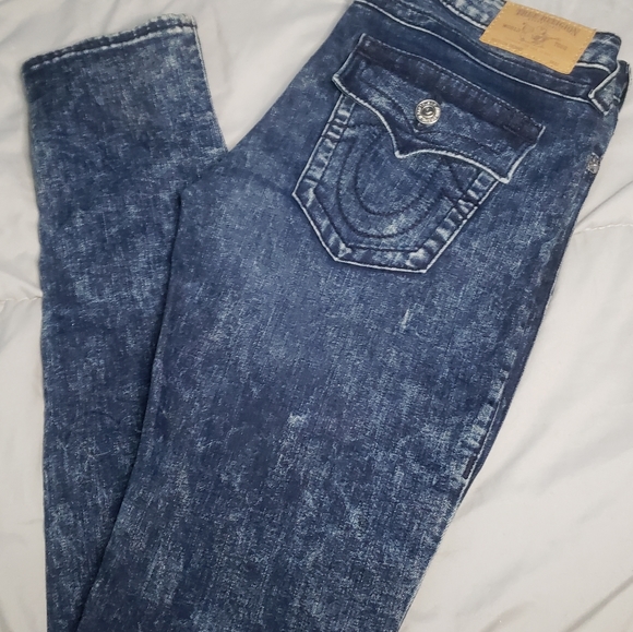 Classic True Religion Size 30 Women's Skinny Jean Stretch Rare Wash - Picture 2 of 8